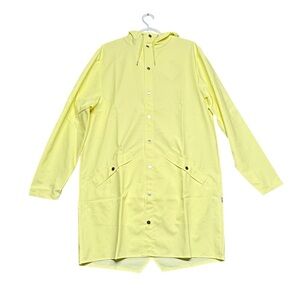 Rains Long Jacket 12020 Straw Unisex Large
NWT‎ Hooded Waterproof Wind Resistant